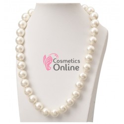 Colier  elegant AS45PP cu perle din sticla Crem 47 cm